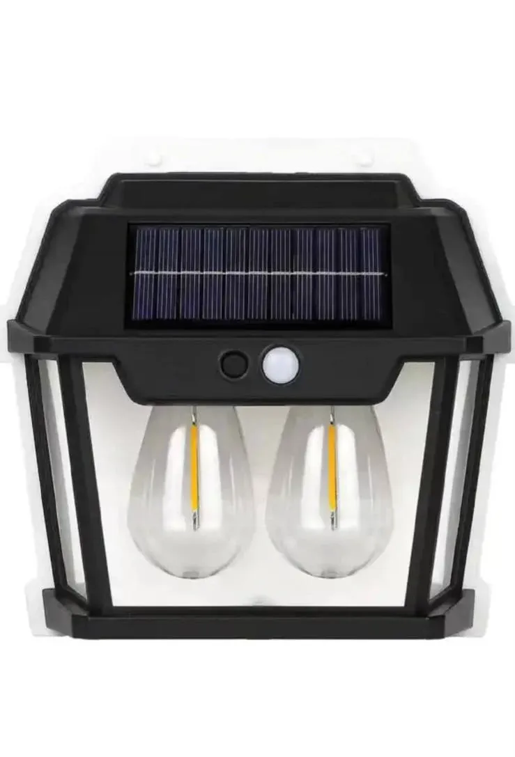 Lampe solaire à deux ampoules