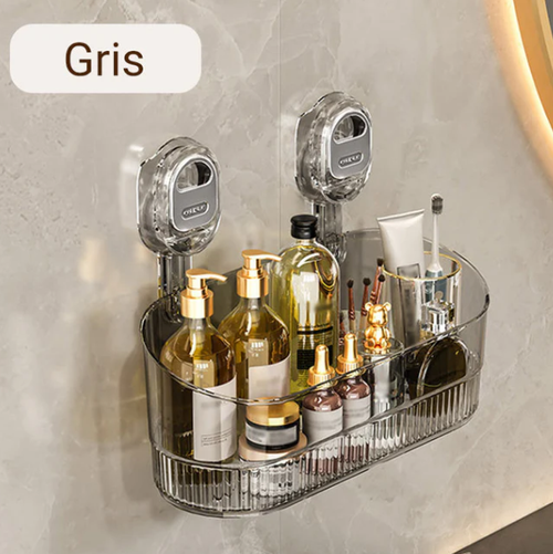 Support de rangement à ventouses avec trou de drainage