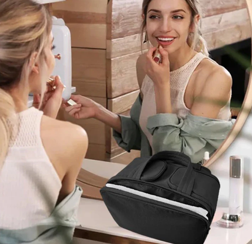 Trousse de toilette élégante — Compartiments astucieux pour maquillage & voyages 💄