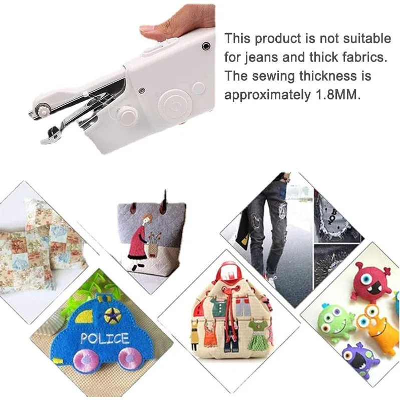Kit mini-machine à coudre portative – Sans fil, portable et prête à coudre
