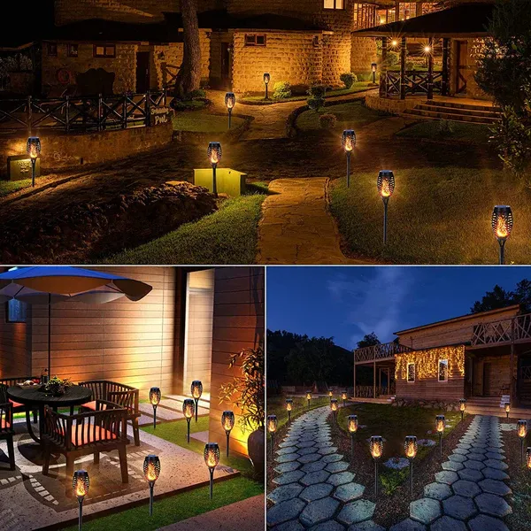 💖 Lampes torches solaires d'extérieur pour jardin 🏡💡