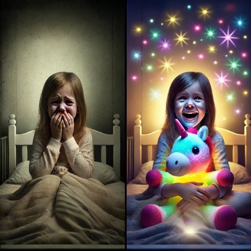 Licorne en peluche avec projecteur de ciel étoilé | OURS ÉTOILE