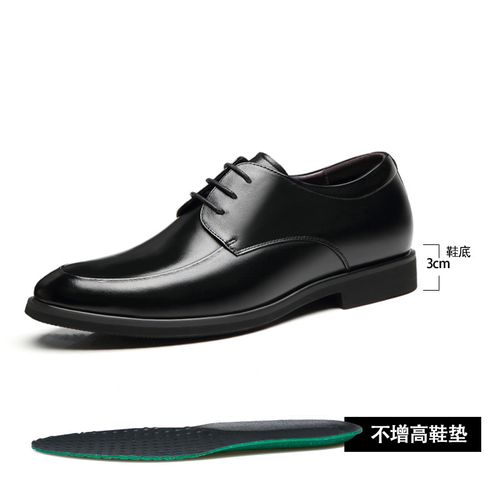 Chaussures d'affaires classiques en cuir véritable pour hommes, chaussures formelles décontractées