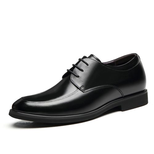 Chaussures d'affaires classiques en cuir véritable pour hommes, chaussures formelles décontractées