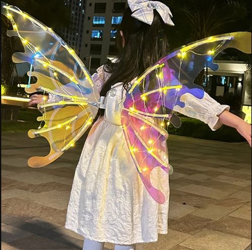 Ailes de papillon électriques avec lumières musicales