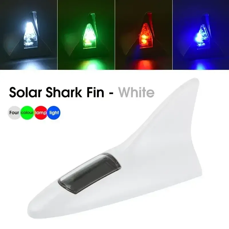 🚗Feu d'avertissement solaire en forme d'aileron de requin pour voiture