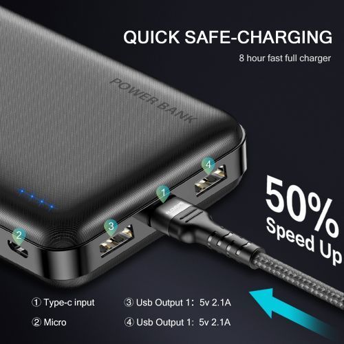 Chargeur rapide portable ultra-fin Ace Elec Power Banks 20000 mAh