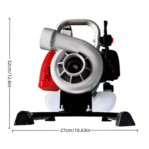 Nouvelle Pompe à Eau Portable en Forme d'Escargot, Haute Puissance 52CC avec Fort Aspiration pour Drainage et Augmentation de Pression dans les Jardins & Fermes – Consomm