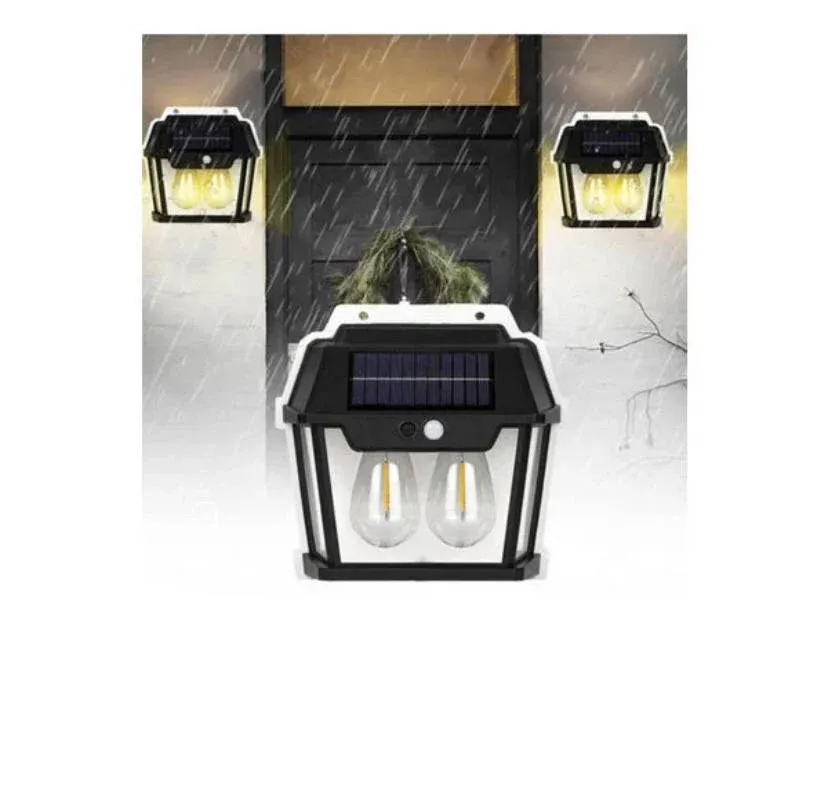 Lampe solaire à deux ampoules