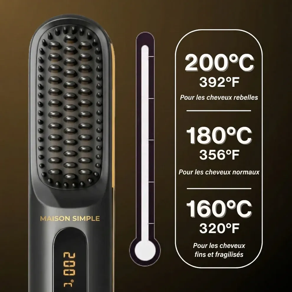 La PREMIÈRE brosse coiffante intelligente pour cheveux courts