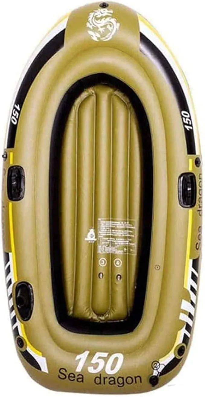Kayak gonflable, bateau gonflable pliable pour 2 personnes pour hommes et femmes, avec pagaie et pompe à air, dériveur de pêche pour rafting, sports nautiques