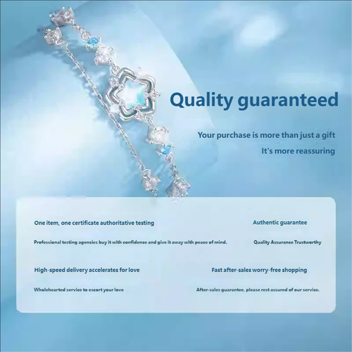 Sterling silver Heart of the Ocean bracelet