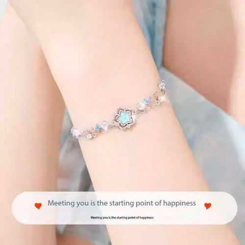 Sterling silver Heart of the Ocean bracelet