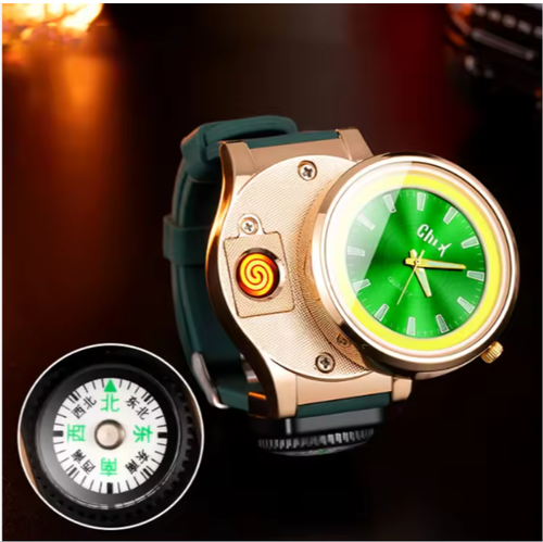 Multi-functional Cob Lighting Windproof Metal Watch