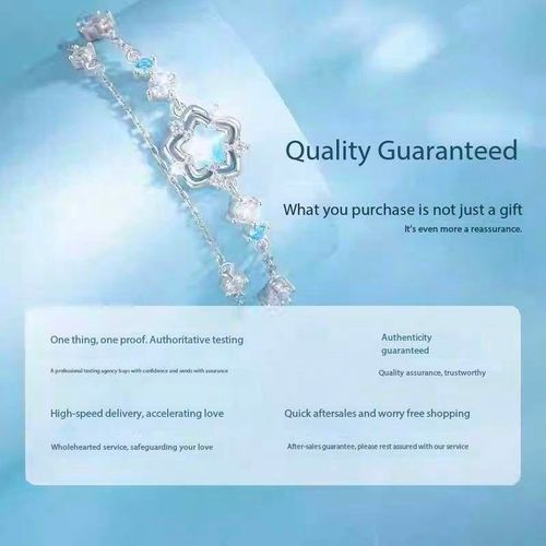 Sterling silver Heart of the Ocean bracelet