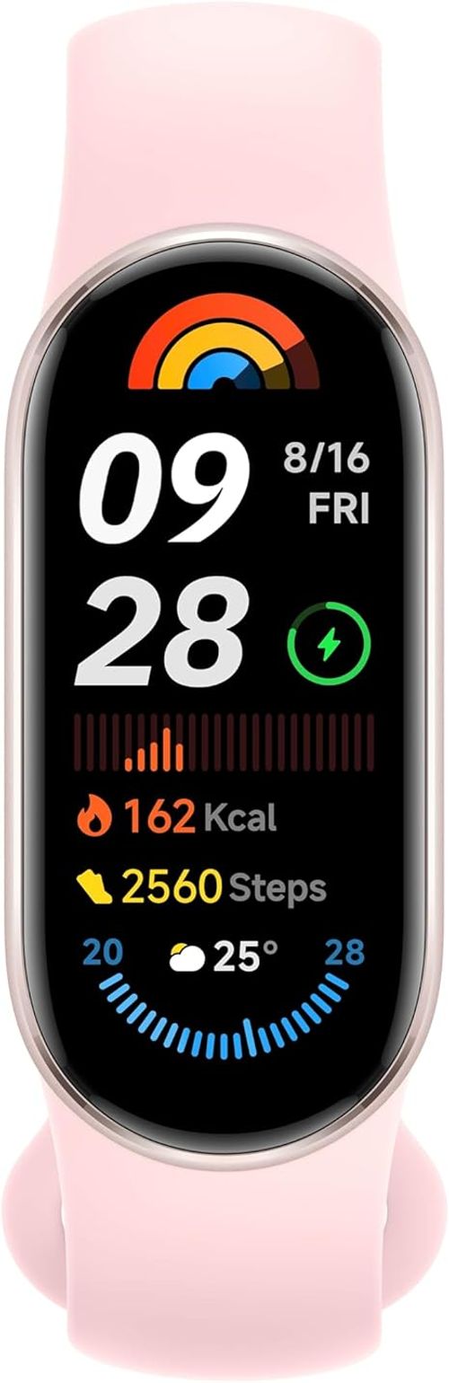 Xiaomi Smart Band 9 Global Version (2024) 1.62  Amoled Display | 233 mAh Battery | up to 21 Days of Battery Life | Over 150 Workout Modes | BT 5.4 | 50M Water Resistant - Midnight Black