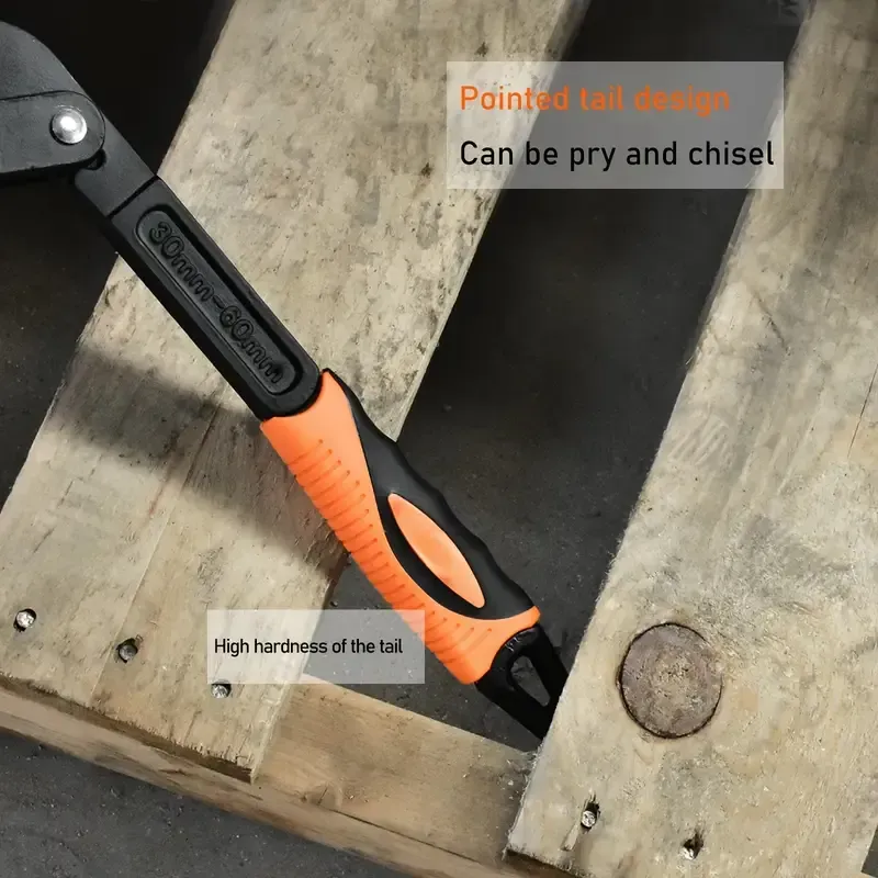 10 Inch  Multi-Functional Universal Wrench Set, Durable Metal Construction, Anti-Corrosion, Shock-Resistant, Break-Resistant, with Adjustable Jaw for Plumbing and Pipe Repair