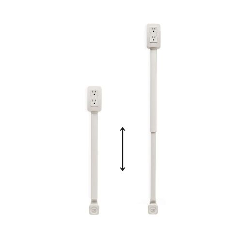 6-Outlet Extender with 4 USB Ports (3.4A Total) – Slim Space-Saving Design for Bedroom, Office & Travel | Surge Protector | Child-Safe Shutters