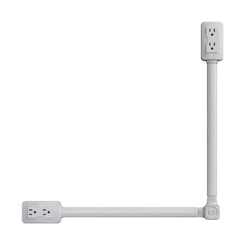 6-Outlet Extender with 4 USB Ports (3.4A Total) – Slim Space-Saving Design for Bedroom, Office & Travel | Surge Protector | Child-Safe Shutters