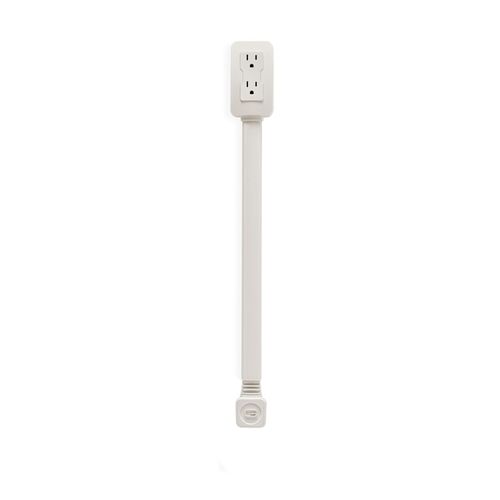 6-Outlet Extender with 4 USB Ports (3.4A Total) – Slim Space-Saving Design for Bedroom, Office & Travel | Surge Protector | Child-Safe Shutters