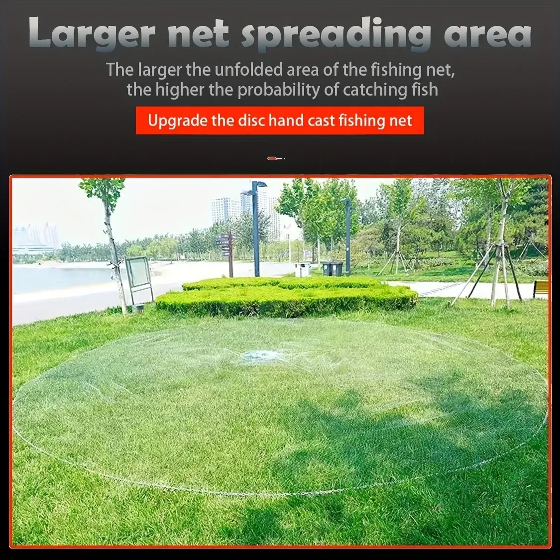 Durable Nylon Fly Fishing Net 1pc - Blue Handle Ideal for Freshwater & Saltwater - Perfect for Catching Fish, Shrimp, and Bait Trapping