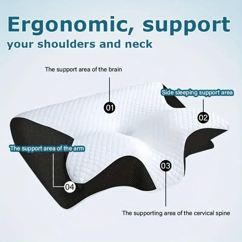 Pillow, Ergonomic Neck Neck Pillow, Sleep Relaxing Neck Pillow, New Memory Pillow Slow Rebound Neck Pillow, Back And Side Sleeper Bedding, Pregnancy Pillow, Sleeping Pillow, Gift for Elderly Parents, Pillows for Sleeping On