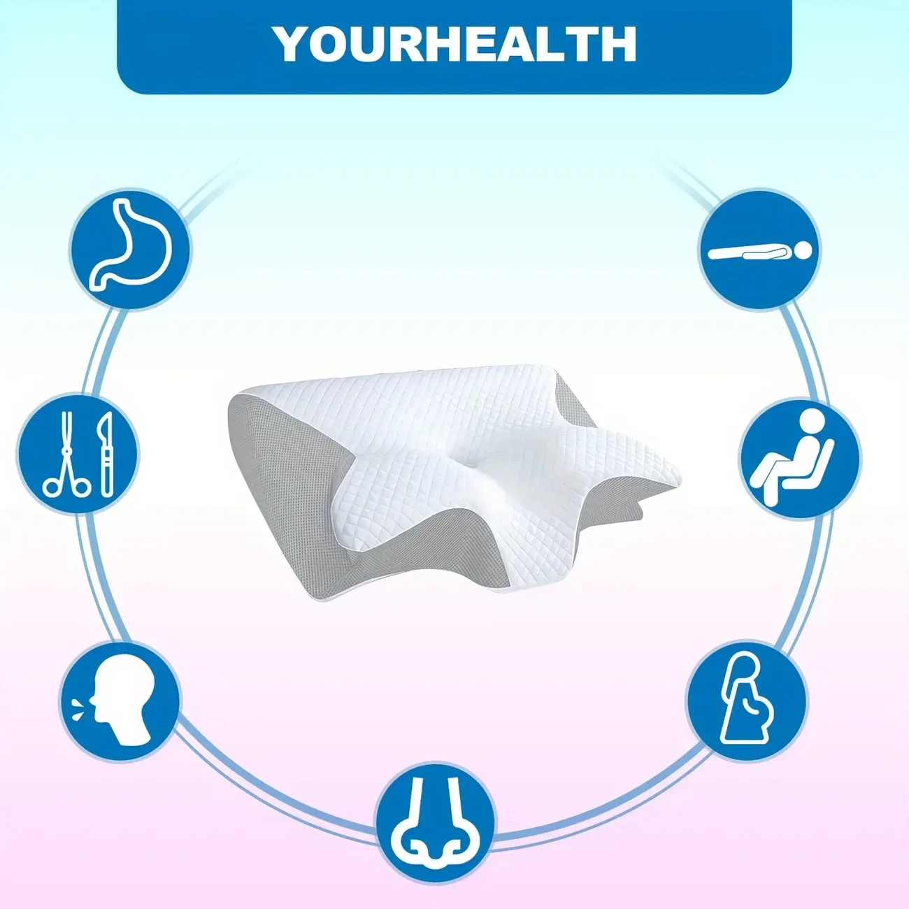 Pillow, Ergonomic Neck Neck Pillow, Sleep Relaxing Neck Pillow, New Memory Pillow Slow Rebound Neck Pillow, Back And Side Sleeper Bedding, Pregnancy Pillow, Sleeping Pillow, Gift for Elderly Parents, Pillows for Sleeping On