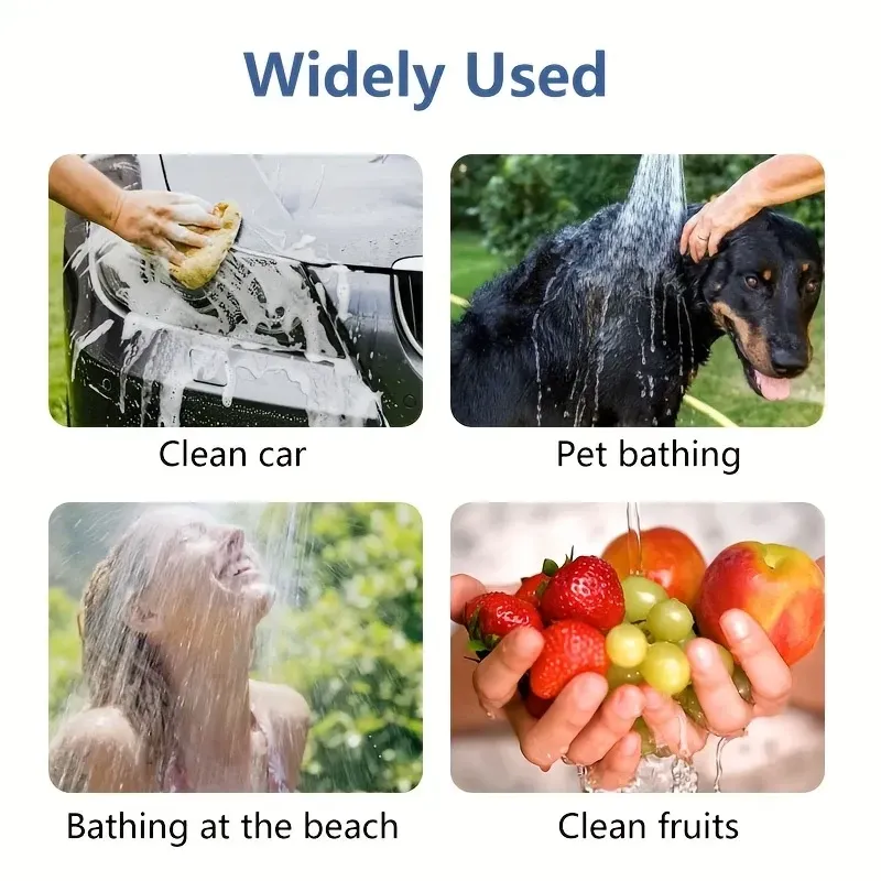 Portable | Rechargeable  Rechargeable Electric Shower Pump, 1 Portable Watering System | Camping Shower, Outdoor Shower, Suitable for Hiking And Climbing Bathing, Car And Motorcycle Cleaning, Beach Camping Bathing, Crop Watering, Pet Bathing, Holiday Gardening Watering