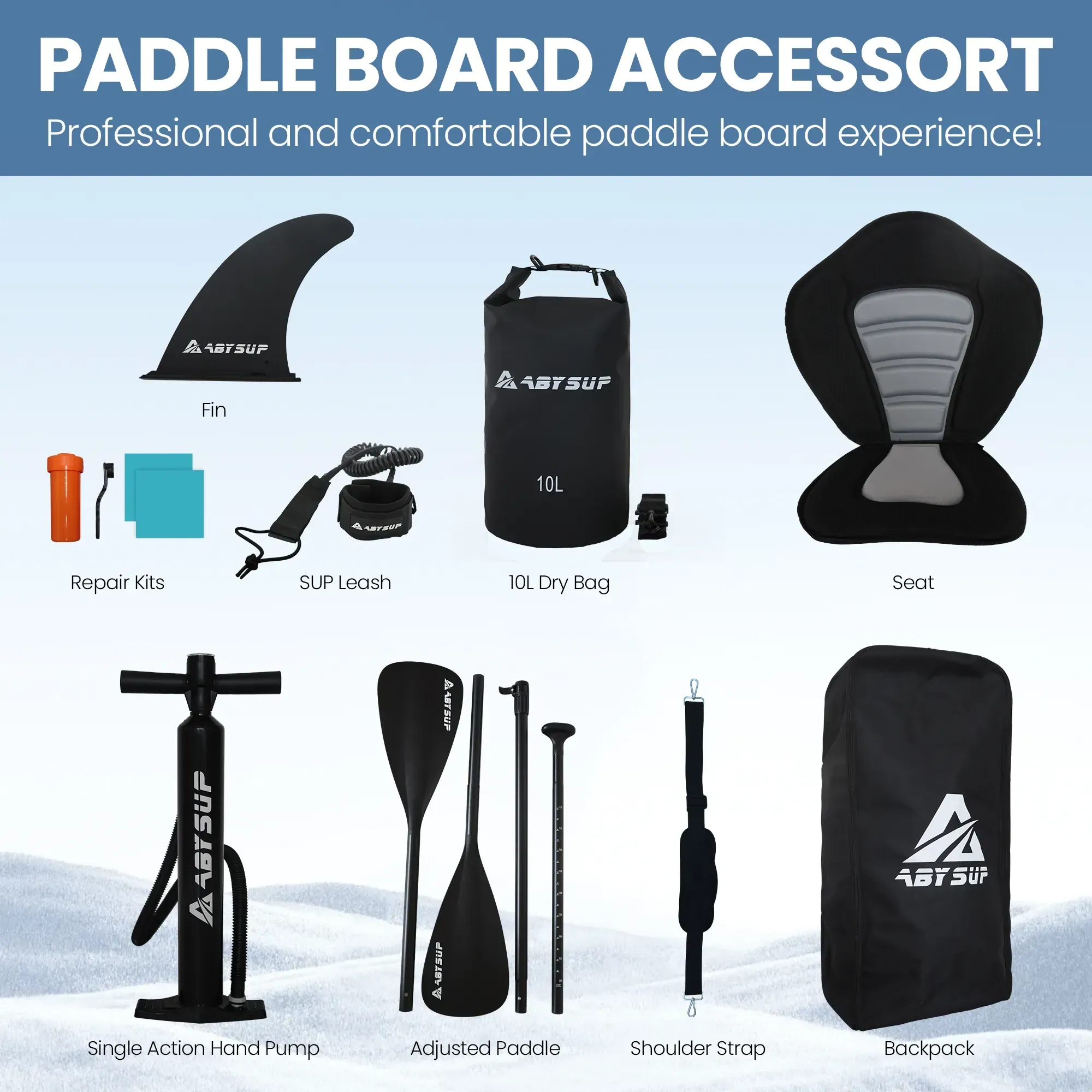 Portable ultra-light design wave surfboard beginner favorite SUP board with complete accessories
