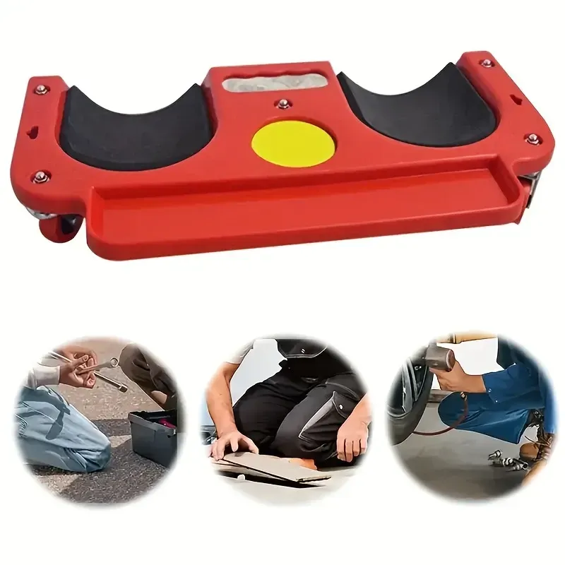 1pc Rolling Knee Pad Platform with Wheels, ABS Material, Multi-Function with Built-In Tool Tray, Comfortable Cushioned Kneeling Pad for Machine Workers, Carpenters, Flooring, And Car Repairs