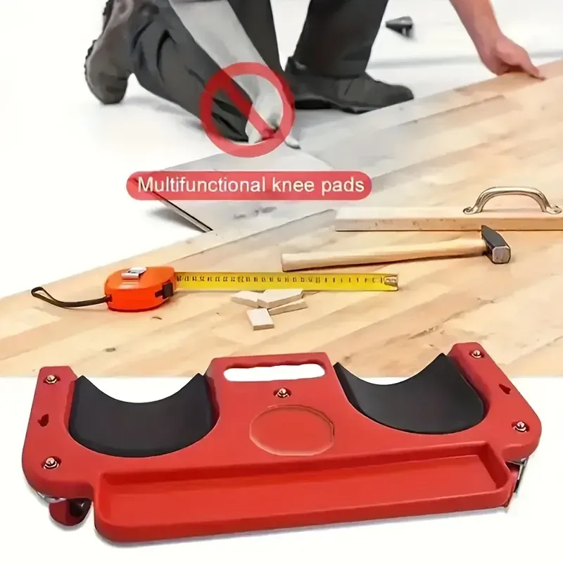 1pc Rolling Knee Pad Platform with Wheels, ABS Material, Multi-Function with Built-In Tool Tray, Comfortable Cushioned Kneeling Pad for Machine Workers, Carpenters, Flooring, And Car Repairs