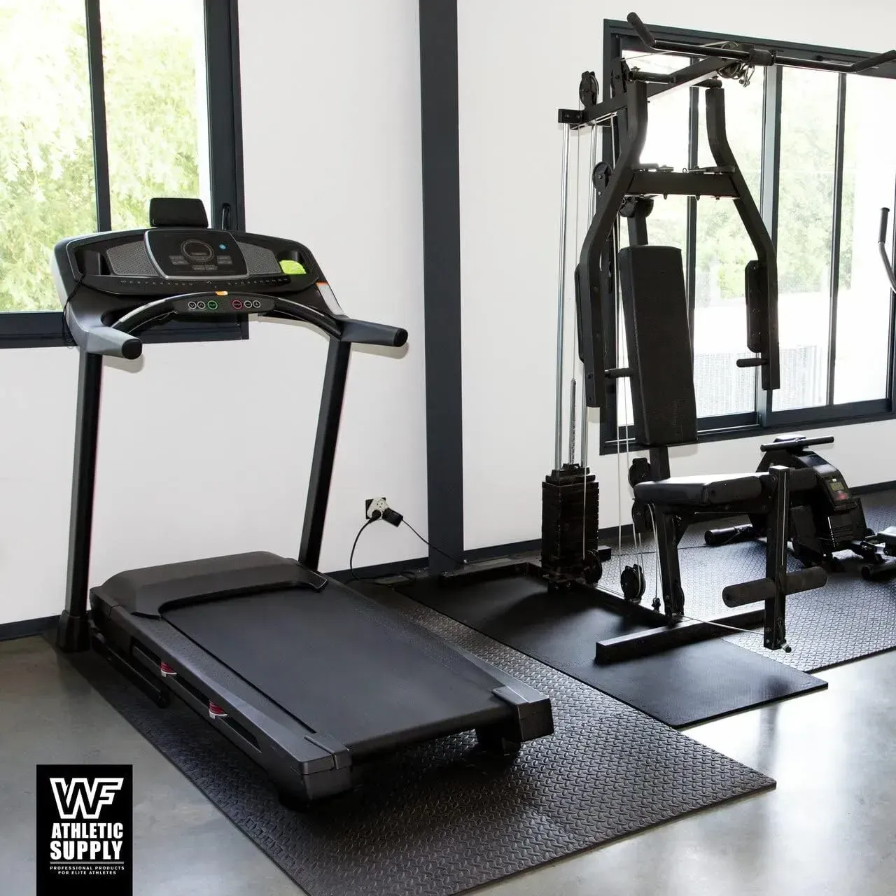 24pcs CAPHAUS 0.5 Inch Thickness Multipurpose EVA Foam Floor Tiles, 24-Inch x 24-Inch Interlocking Floor Mat for Indoor Gym and Home Use, Covers 96 SQ. FT