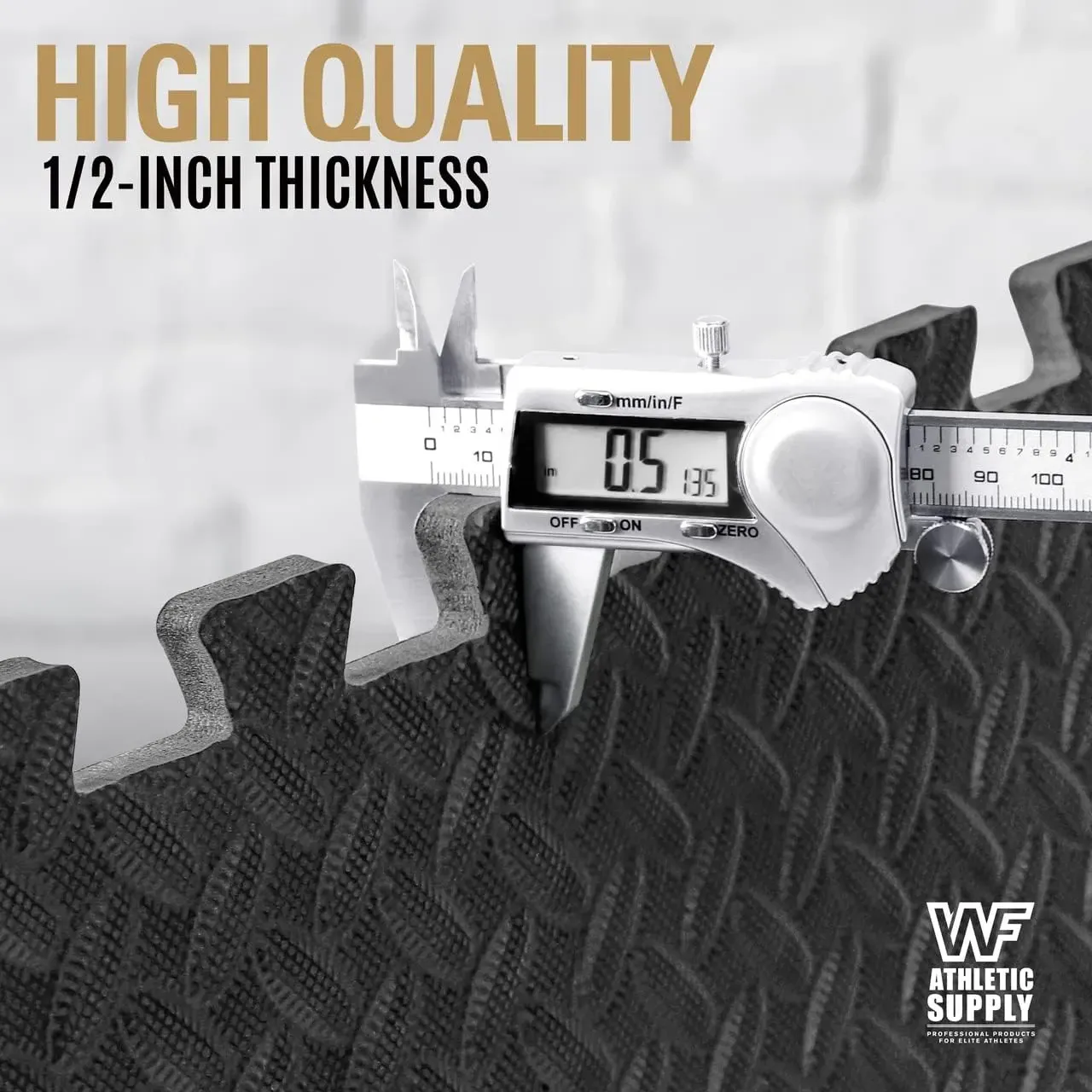 24pcs CAPHAUS 0.5 Inch Thickness Multipurpose EVA Foam Floor Tiles, 24-Inch x 24-Inch Interlocking Floor Mat for Indoor Gym and Home Use, Covers 96 SQ. FT