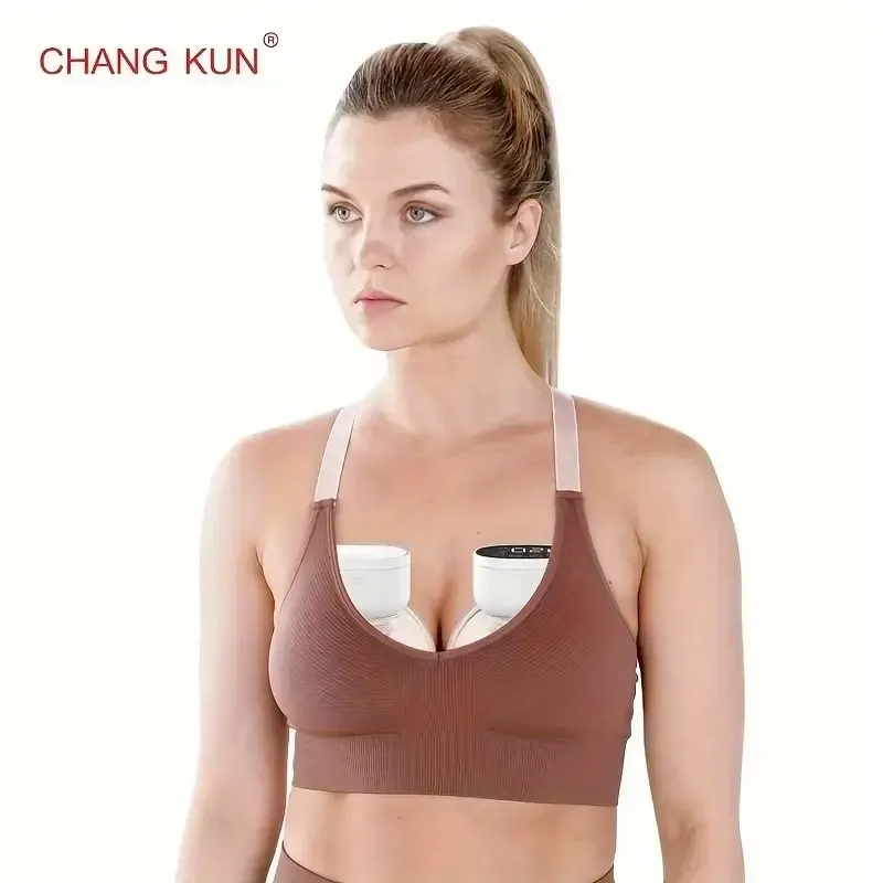 CHANG KUN Electric Wearable Breast Pump, Low-Noise And Painless Hands Free Electric Breast Pump With 3 Mode & 9 Levels, 6.09oz Large capacity, built-in rechargeable lithium battery, Painless Breastfeeding Breast Pump Can Be Worn In-Bra