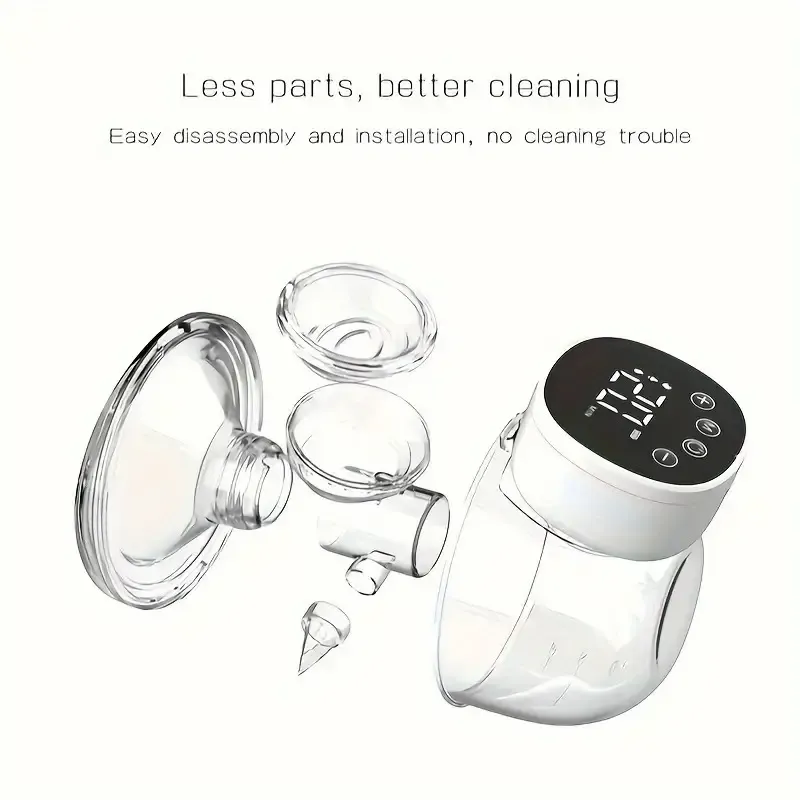 CHANG KUN Electric Wearable Breast Pump, Low-Noise And Painless Hands Free Electric Breast Pump With 3 Mode & 9 Levels, 6.09oz Large capacity, built-in rechargeable lithium battery, Painless Breastfeeding Breast Pump Can Be Worn In-Bra