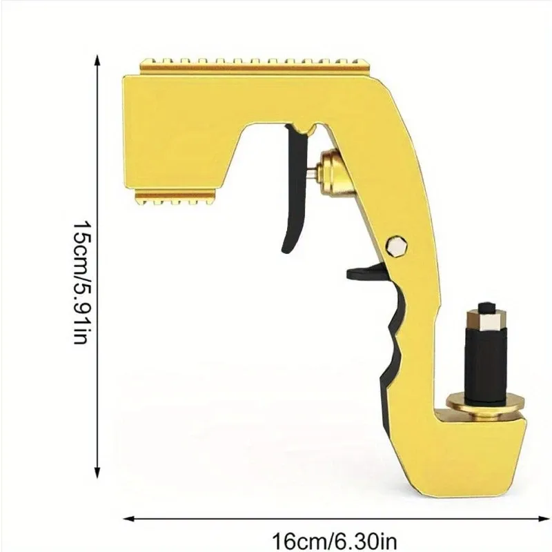 Champagne GunChampagne Gun for Parties Lightweight Plastic Sprayer with Adjustable rubber plugPortable Safe Beer Shooter for Birthdays WeddingsEasy Clean Reusable Golden