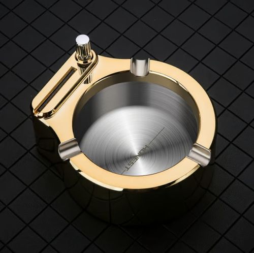 💥Retro Metal Ashtray Ten Thousand Match Lighter🔥