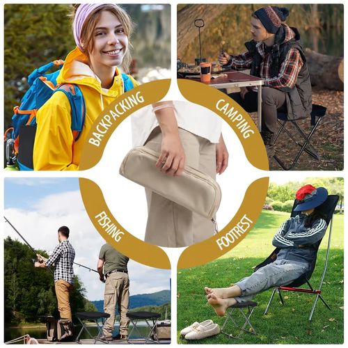 HOT SALE🔥 Portable Stool for Mountaineering and Hiking, Foldable Stool with Carrying Bag,Two colors randomly selected