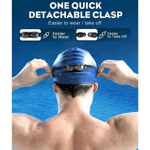 ✨🏊‍Swim Goggles for Adults & Kids - Anti-Fog Full-Coverage, 3-Color UV Lens, Waterproof Earplugs & Nose Clip, Fit Outdoorfun