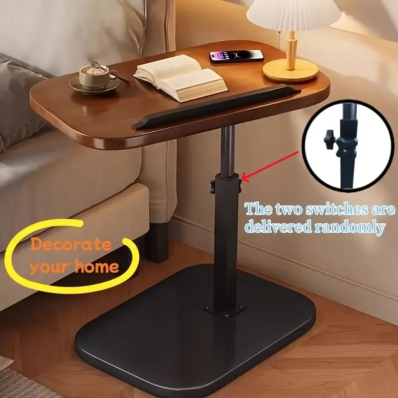 Adjustable Height Flip-Up Desk - 13-Scene Versatile Table, Laptop Stand for Living Room & Bedroom, Durable Iron Multi-Purpose Compact Study Desk