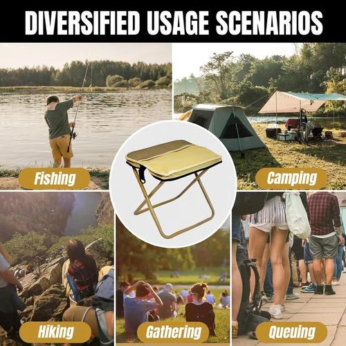 HOT SALE🔥 Portable Stool for Mountaineering and Hiking, Foldable Stool with Carrying Bag,Two colors randomly selected