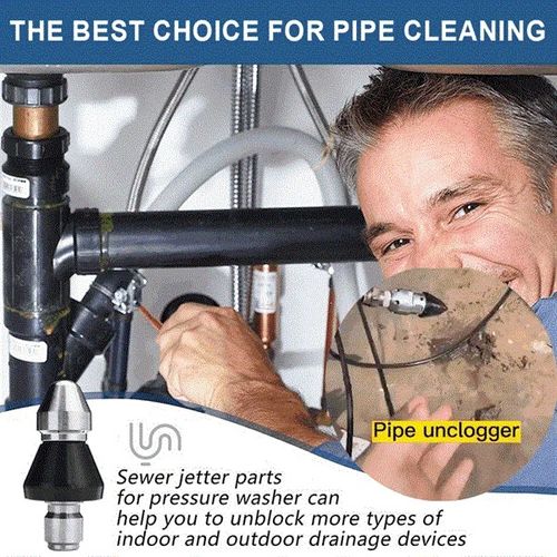 🏆Flash Sale⚡ 50K+ SOLD! Almost Gone-💥⏰Sewer Cleaning Tool High-pressure Nozzle,Best Gifts