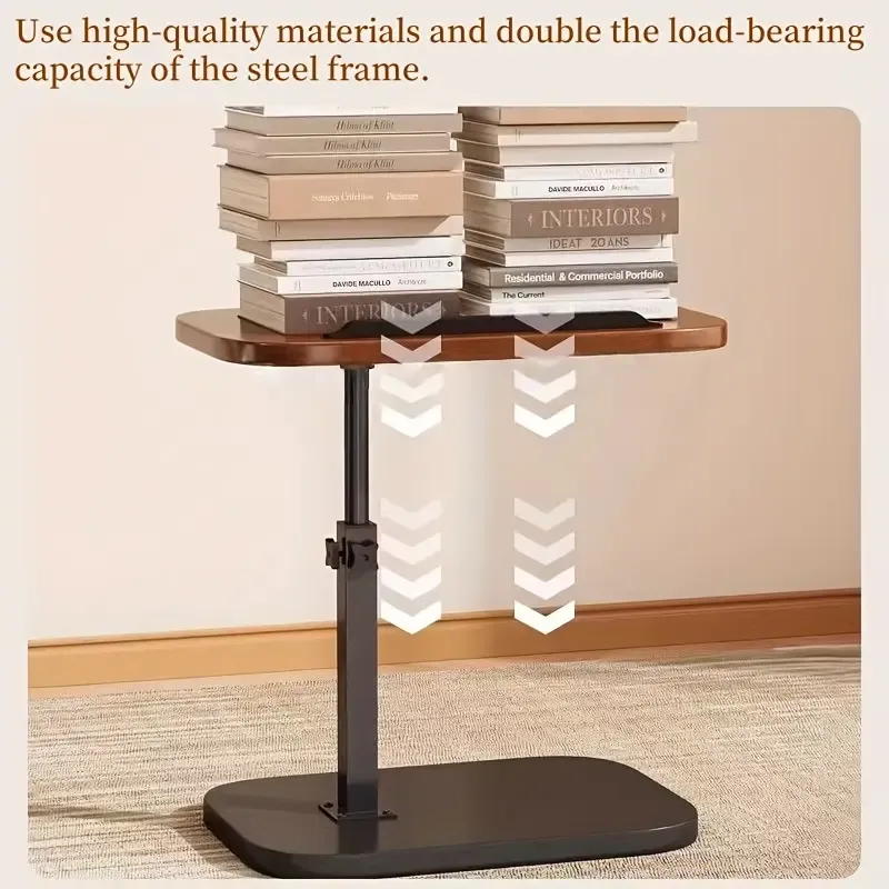 Adjustable Height Flip-Up Desk - 13-Scene Versatile Table, Laptop Stand for Living Room & Bedroom, Durable Iron Multi-Purpose Compact Study Desk