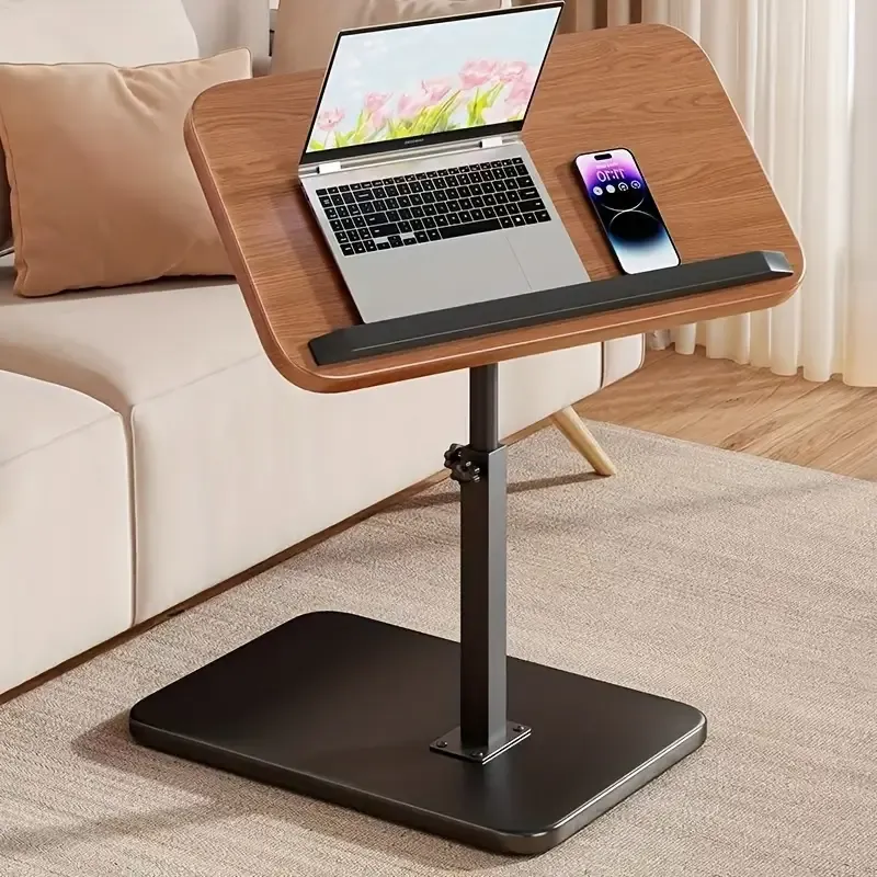 Adjustable Height Flip-Up Desk - 13-Scene Versatile Table, Laptop Stand for Living Room & Bedroom, Durable Iron Multi-Purpose Compact Study Desk