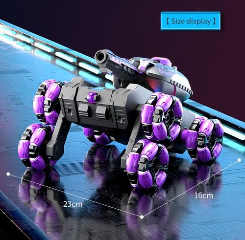 Remote-controlled tank vehicle