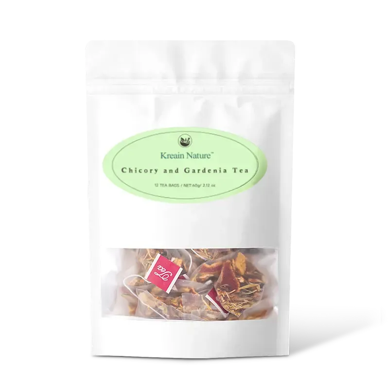 Chicory 1 and Gardenia Herbal Tea Ready to Eat Convenient | Orange Peel & Chrysanthemum – Cool Relief from Heat| 12 Tea Bags Natural Ingredients Brewed