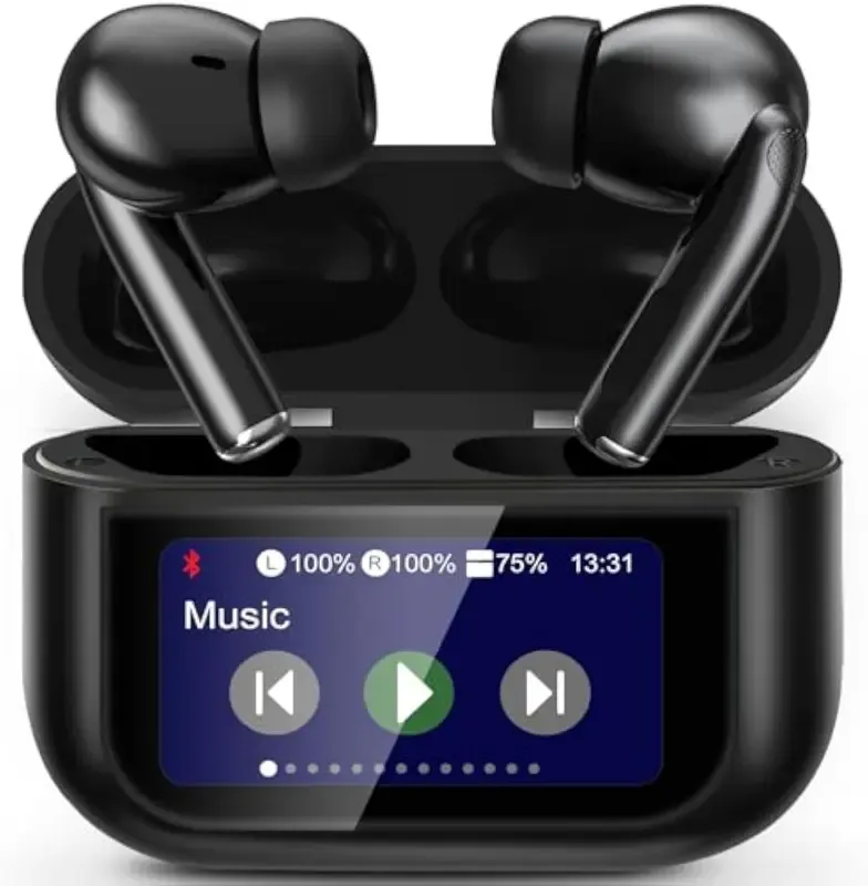 Wireless Bluetooth Earbuds–Portable, with Replacement Ear Tips, Wireless Charging & Long Battery Life.