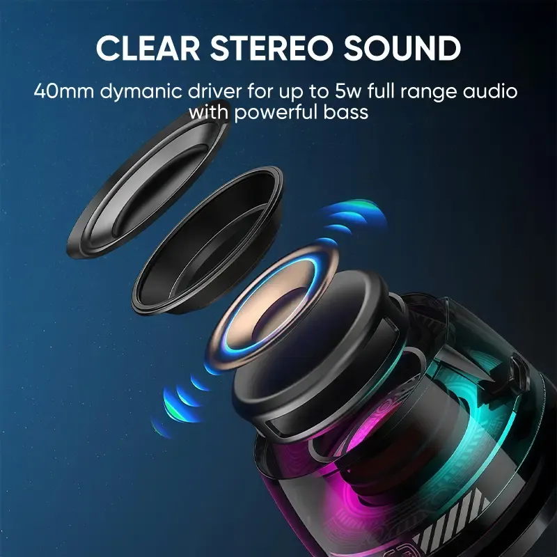 Bluetooth Speaker with Magnetic Wireless, Portable Stereo Sync TWS, Booming Bass, IPX6 Waterproof, Unibody Design for Home Outdoor Beach, Birthday Gift