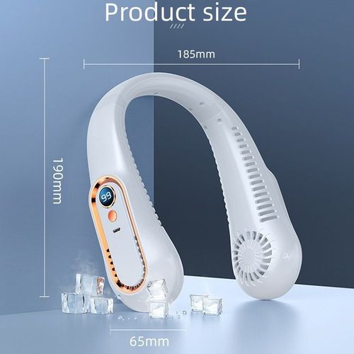 Neck hanging fan outdoor camping wearable USB charging bladeless portable charging fan