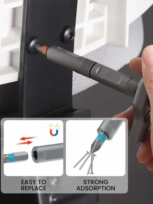 24-in-1 Multi-function Magnetic Drill and Screwdriver Toolbox